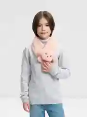 Коралловый шарф из искусственного меха, с игрушкой