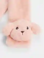 Коралловый шарф из искусственного меха, с игрушкой