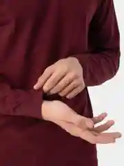 Бордовый лонгслив мужской, футболка с длинным рукавом