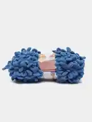 Синий пряжа Alize Puffy Fine, петельки маленькие, 100 г, 14 м