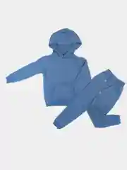 Синий меланж костюм спортивный детский утепленный