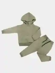 Оливковый костюм спортивный детский утепленный