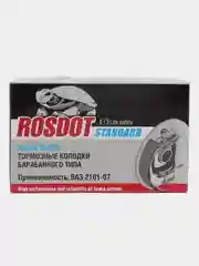 Тормозные колодки-накладки барабанного тормоза задние РосДот Стандарт ВАЗ, 2101, классика