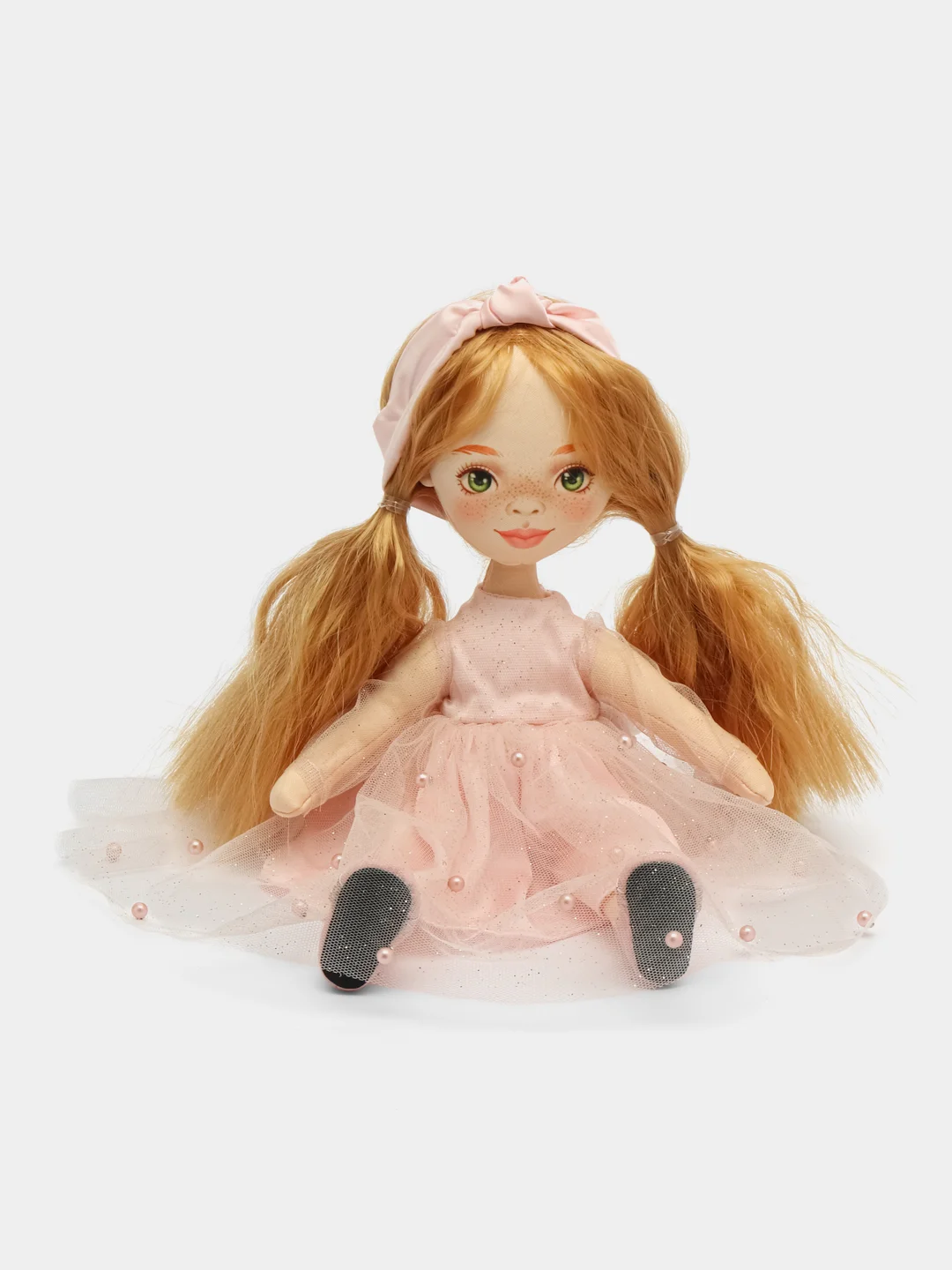 Мягкая кукла "Sunny", в светло-розовом платье, 32 см