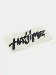 Черный наклейка на авто / телефон Hajime ( Хаджиме )