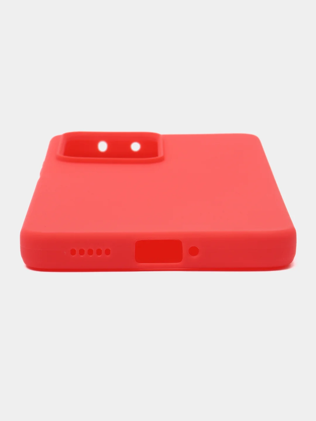 Красный чехол для Xiaomi Redmi Note 12 Pro 5G / Poco X5 Pro 5G силиконовый, матовый, прозрачный