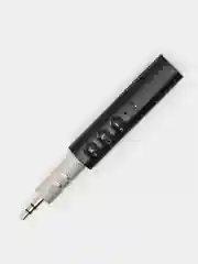 Черный портативный адаптер-приемник с микрофоном, Bluetooth, AUX