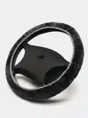 Серый оплетка-чехол на руль, меховая, зимняя