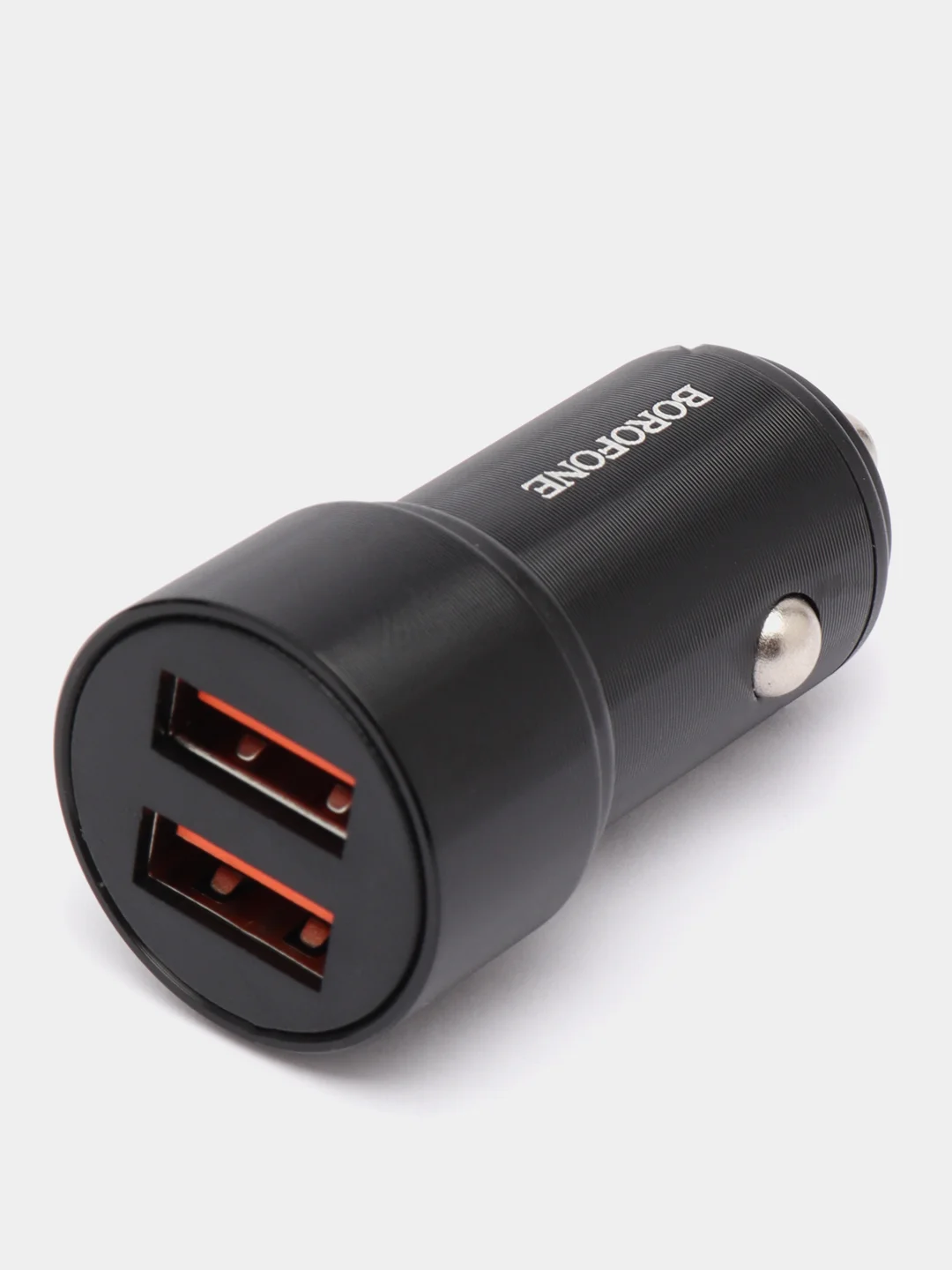 Черный автомобильное зарядное устройство Borofone BZ19 2.4A, для Lightning / Micro-USB / Type-C