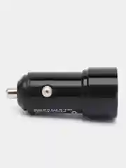 Черный автомобильное зарядное устройство Borofone BZ19 2.4A, для Lightning / Micro-USB / Type-C