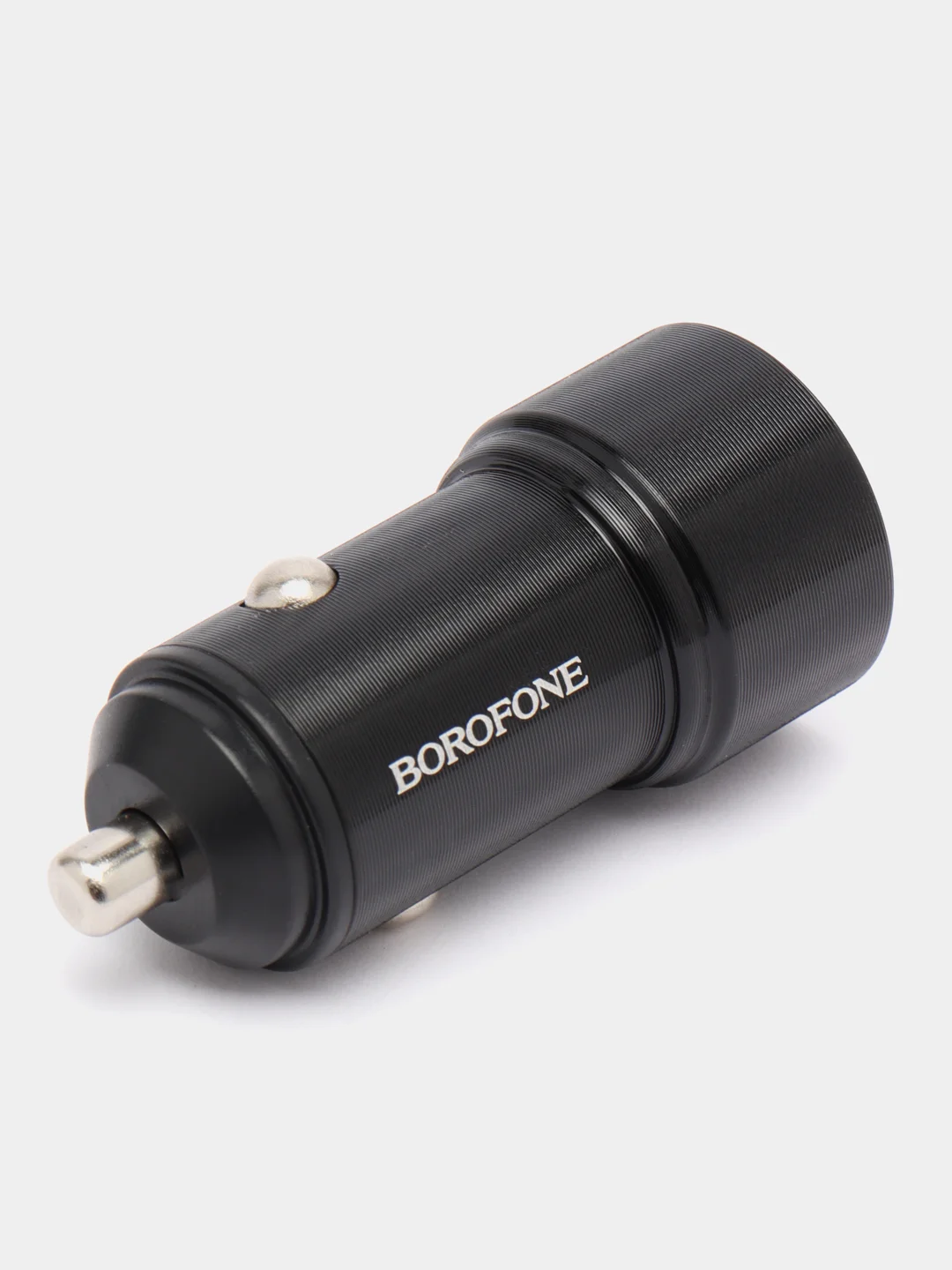 Черный автомобильное зарядное устройство Borofone BZ19 2.4A, для Lightning / Micro-USB / Type-C
