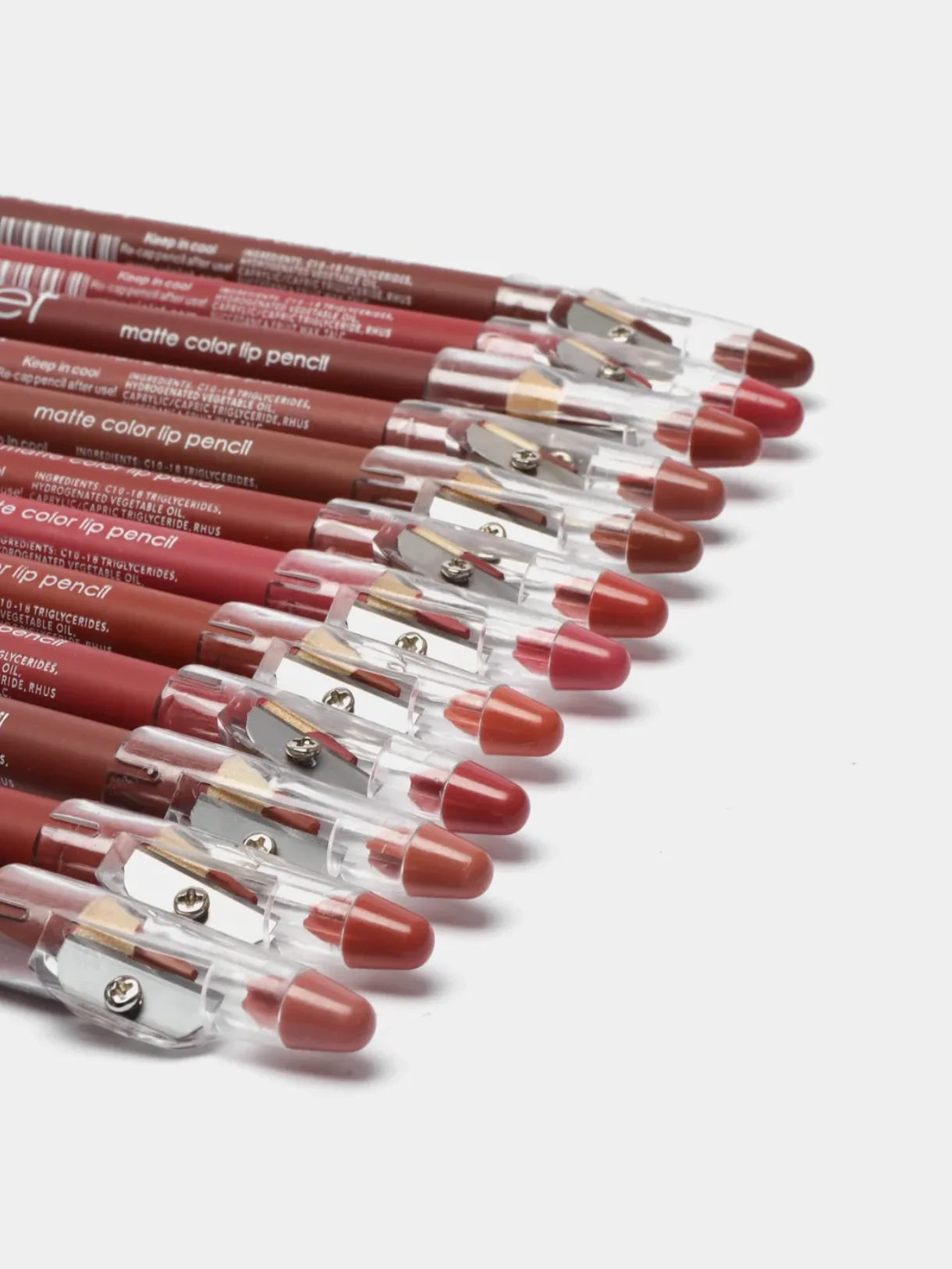 Карандаш для губ Violet Waterproof Lipstick, с точилкой, 12 цветов