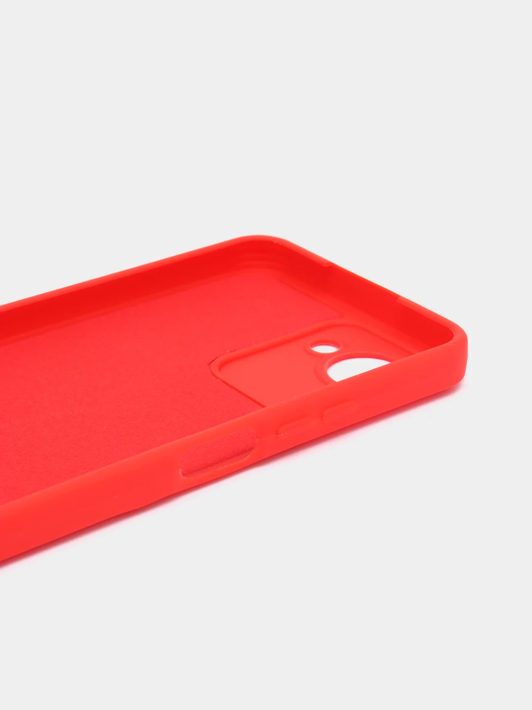 Красный чехол Realme C30 C30s Narzo 50i Prime Реалми С30 силиконовый цветной с мягким подкладом