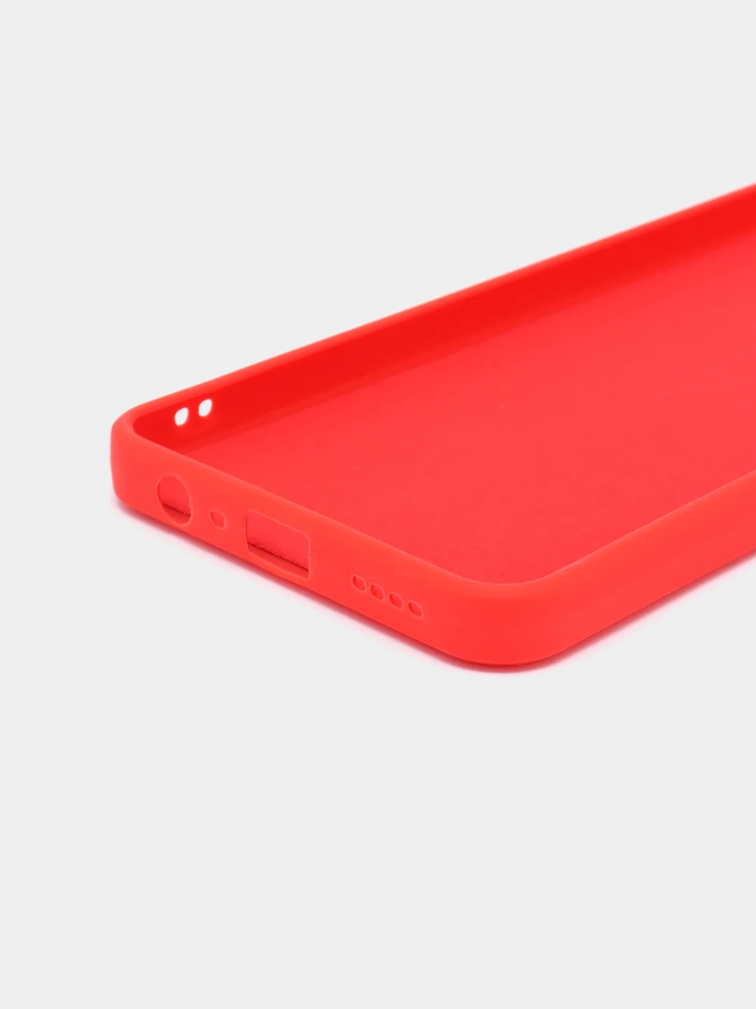 Красный чехол Realme C30 C30s Narzo 50i Prime Реалми С30 силиконовый цветной с мягким подкладом