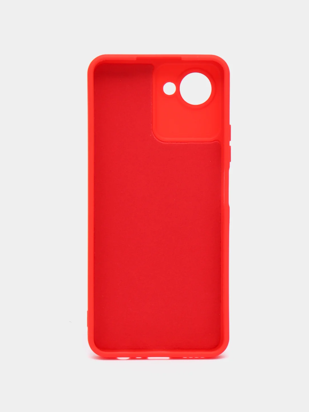 Красный чехол Realme C30 C30s Narzo 50i Prime Реалми С30 силиконовый цветной с мягким подкладом
