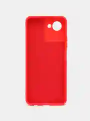 Красный чехол Realme C30 C30s Narzo 50i Prime Реалми С30 силиконовый цветной с мягким подкладом