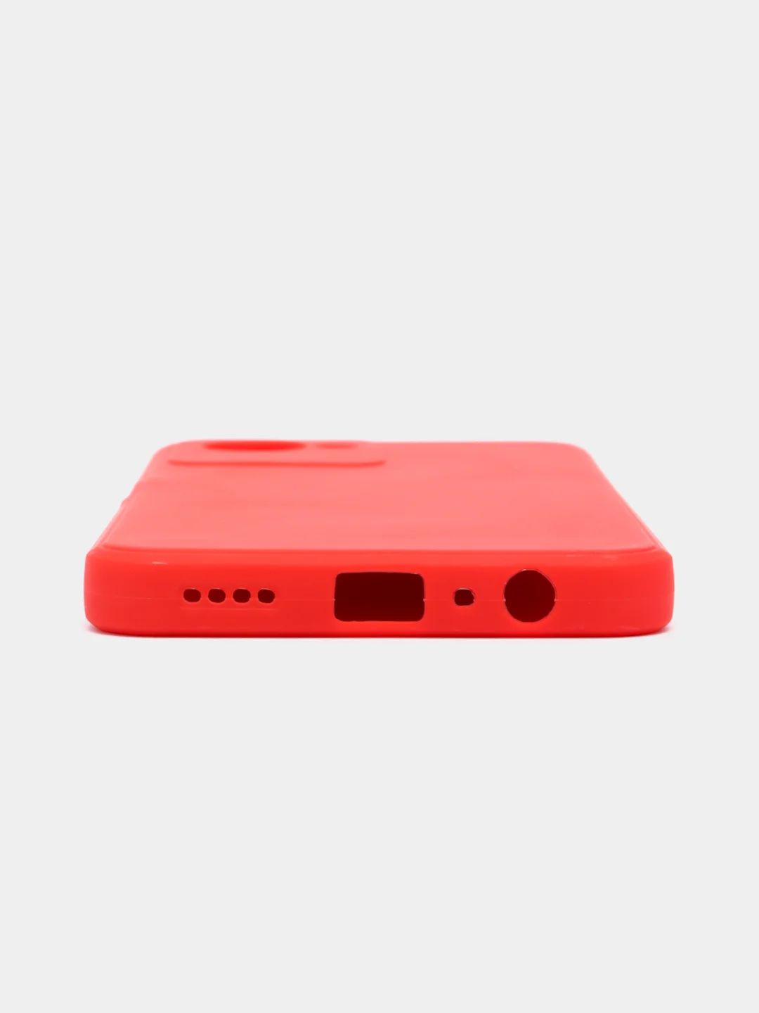 Красный чехол Realme C30 C30s Narzo 50i Prime Реалми С30 силиконовый цветной с мягким подкладом