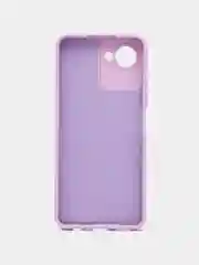 Сиреневый чехол Realme C30 C30s Narzo 50i Prime Реалми С30 силиконовый цветной с мягким подкладом