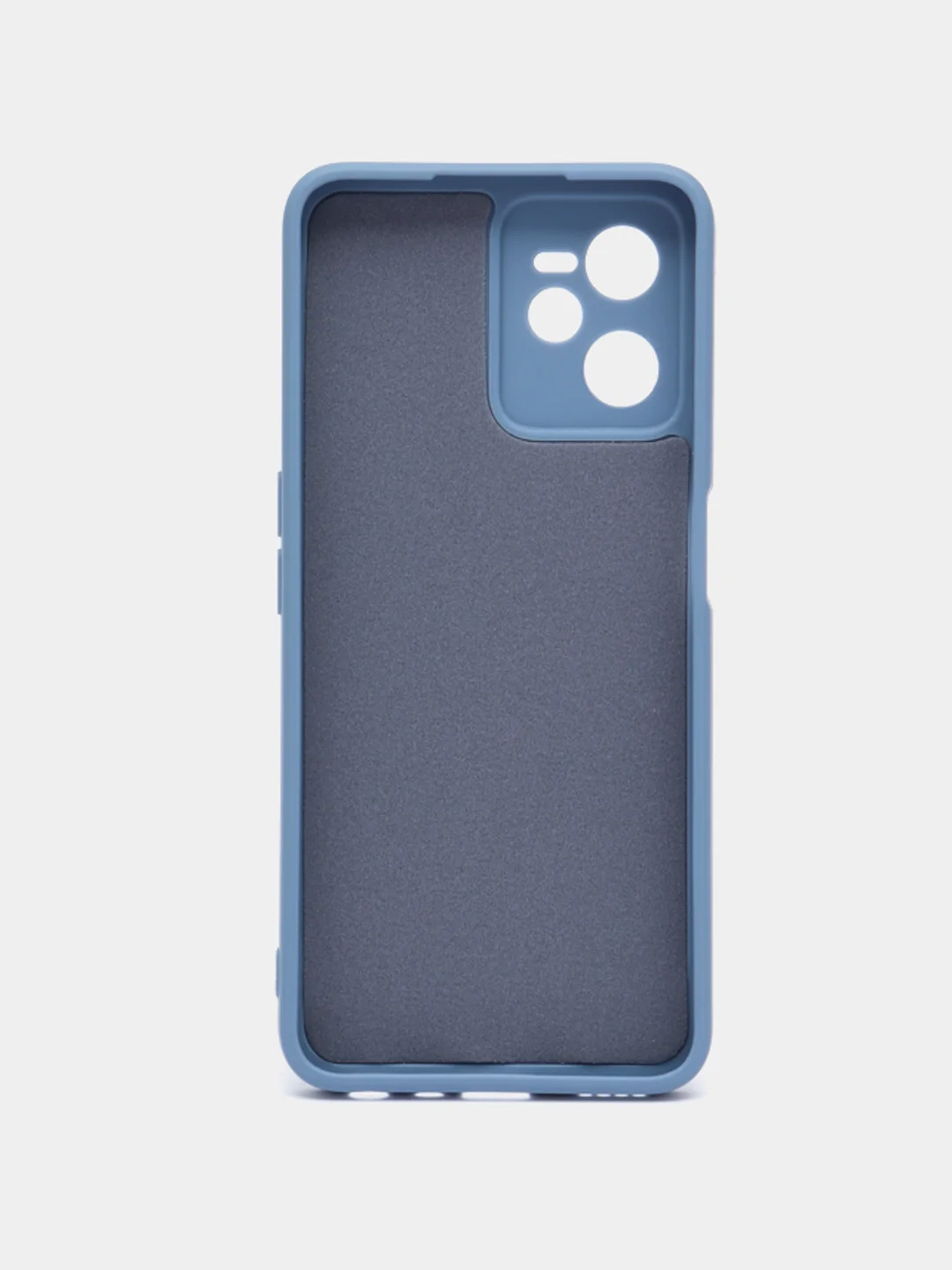 Синий меланж чехол для Realme C35 / Реалми С35 силиконовый, цветной, с мягким подкладом