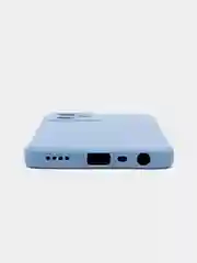 Синий меланж чехол для Realme C35 / Реалми С35 силиконовый, цветной, с мягким подкладом