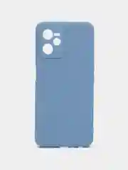 Синий меланж чехол для Realme C35 / Реалми С35 силиконовый, цветной, с мягким подкладом