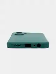 Тёмно-зелёный чехол для Realme C33 / Реалми С33 силиконовый, цветной, с мягким подкладом