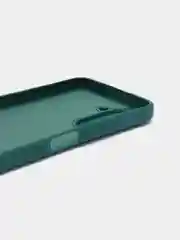 Тёмно-зелёный чехол для Realme C33 / Реалми С33 силиконовый, цветной, с мягким подкладом