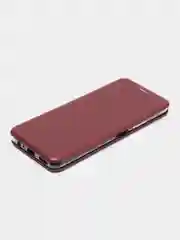 Бордовый чехол книжка Honor 10X Lite