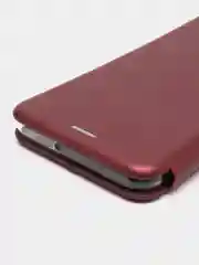 Бордовый чехол книжка Honor 10X Lite