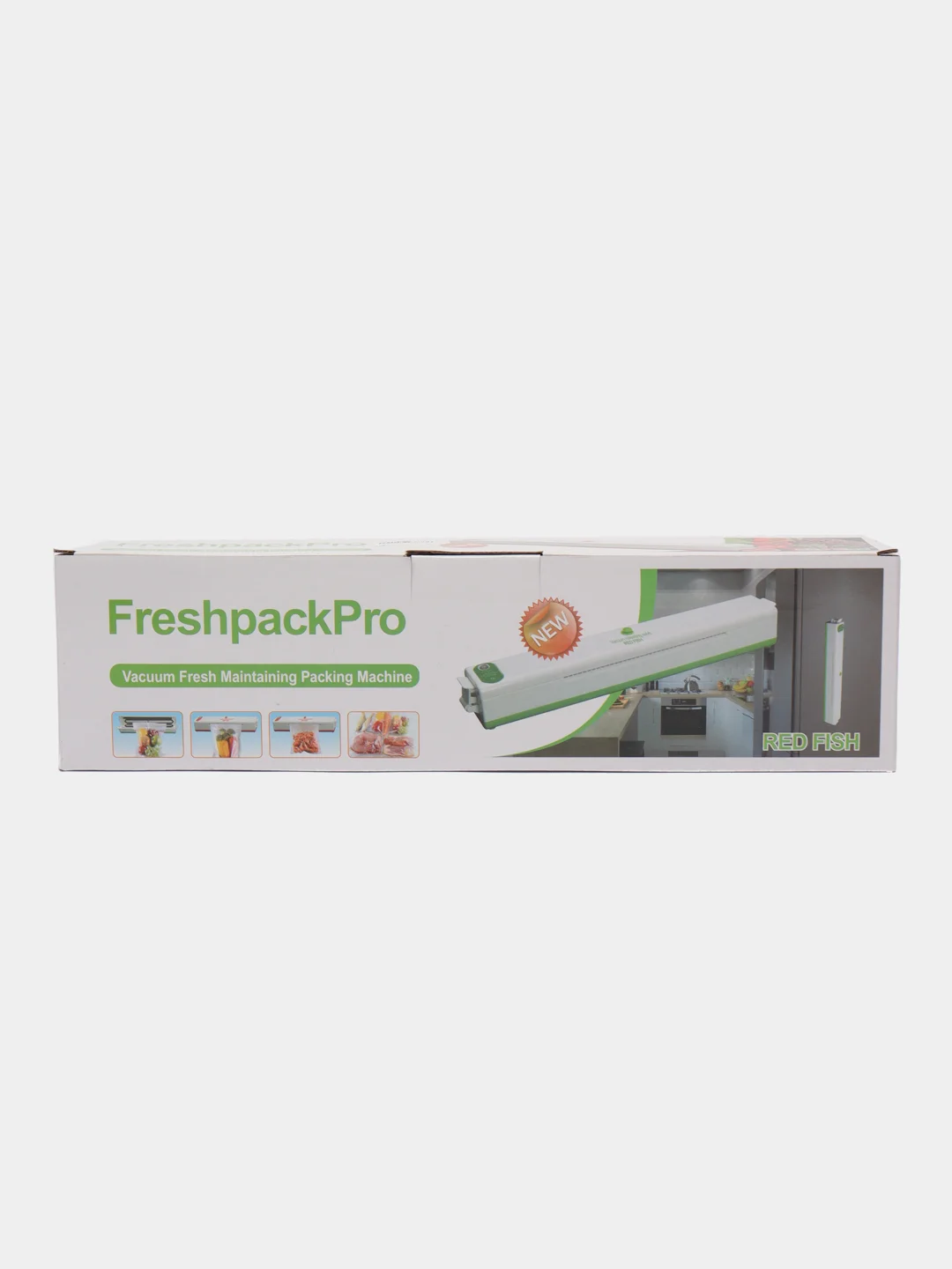 Зеленый упаковщик вакуумный FreshpackPro, для кухни