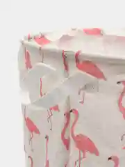 Розовый корзина складная с ручками для хранения белья и игрушек