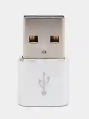 Серебряный адаптер, переходник USB Type-C на USB-A OTG для смартфона, планшета, мобильных устройств