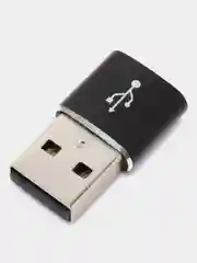 Черный адаптер, переходник USB Type-C на USB-A OTG для смартфона, планшета, мобильных устройств