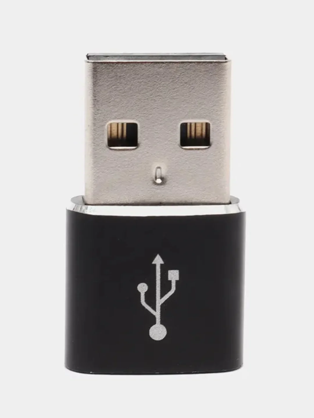 Черный адаптер, переходник USB Type-C на USB-A OTG для смартфона, планшета, мобильных устройств