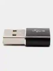 Черный адаптер, переходник USB Type-C на USB-A OTG для смартфона, планшета, мобильных устройств