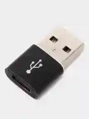 Черный адаптер, переходник USB Type-C на USB-A OTG для смартфона, планшета, мобильных устройств