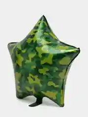 Алый шар "Камуфляж", 3 вида формы