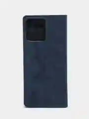 Синий чехол-книжка Rich Boss для Realme C30, экокожа, нубук, с визитницей