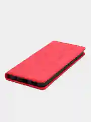 Красный чехол-книжка Rich Boss для Realme C30, экокожа, нубук, с визитницей