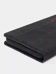 Черный чехол-книжка Rich Boss для Realme C30, экокожа, нубук, с визитницей