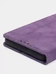 Фиолетовый чехол-книжка Rich Boss для Realme C30, экокожа, нубук, с визитницей