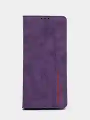 Фиолетовый чехол-книжка Rich Boss для Realme C30, экокожа, нубук, с визитницей
