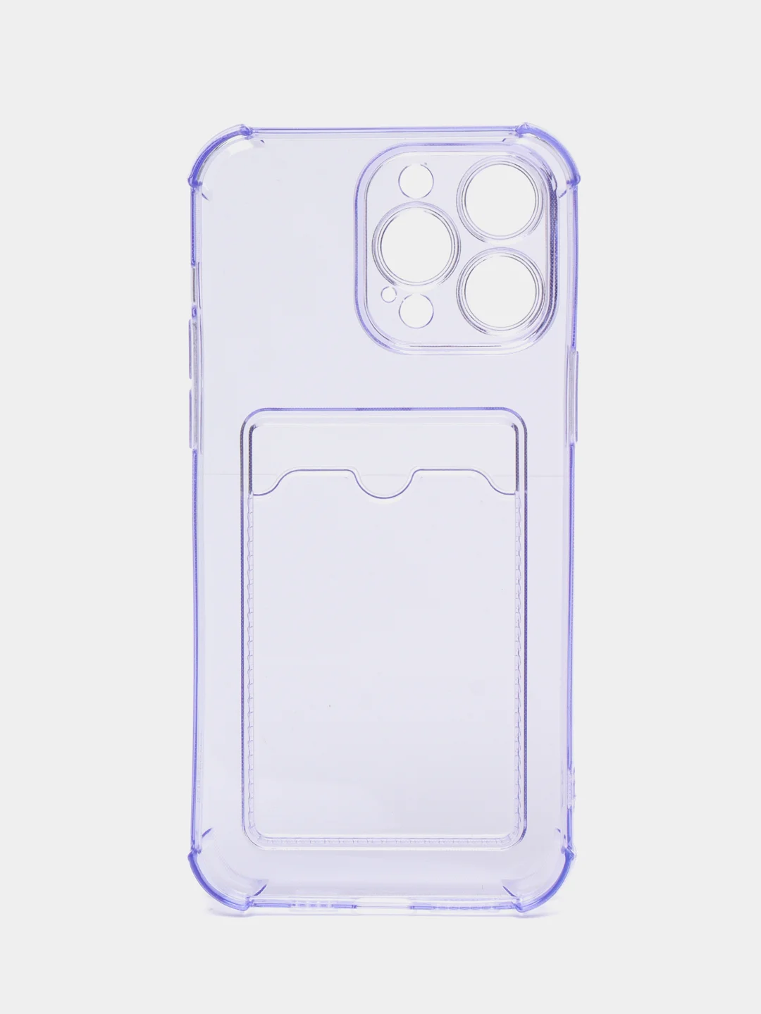 Лавандовый чехол с карманом для карт для iPhone 14, Pro, Max, Plus