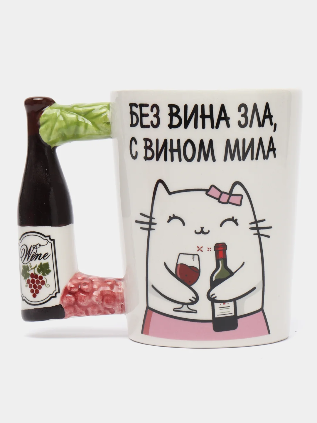 Набор "Острое чувство вина": кружка 400 мл, блокнот 12 листов, ручка