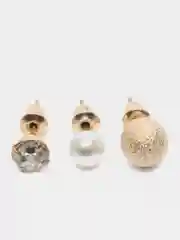 Алый набор сережек