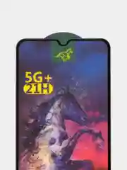 Защитное стекло для Tecno Spark 8C (Техно Спарк 8С) с черной рамкой