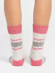 Розовый женские шерстяные носки