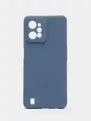 Синий меланж чехол для Realme C31 / Реалми С31 силиконовый, цветной, с мягким подкладом
