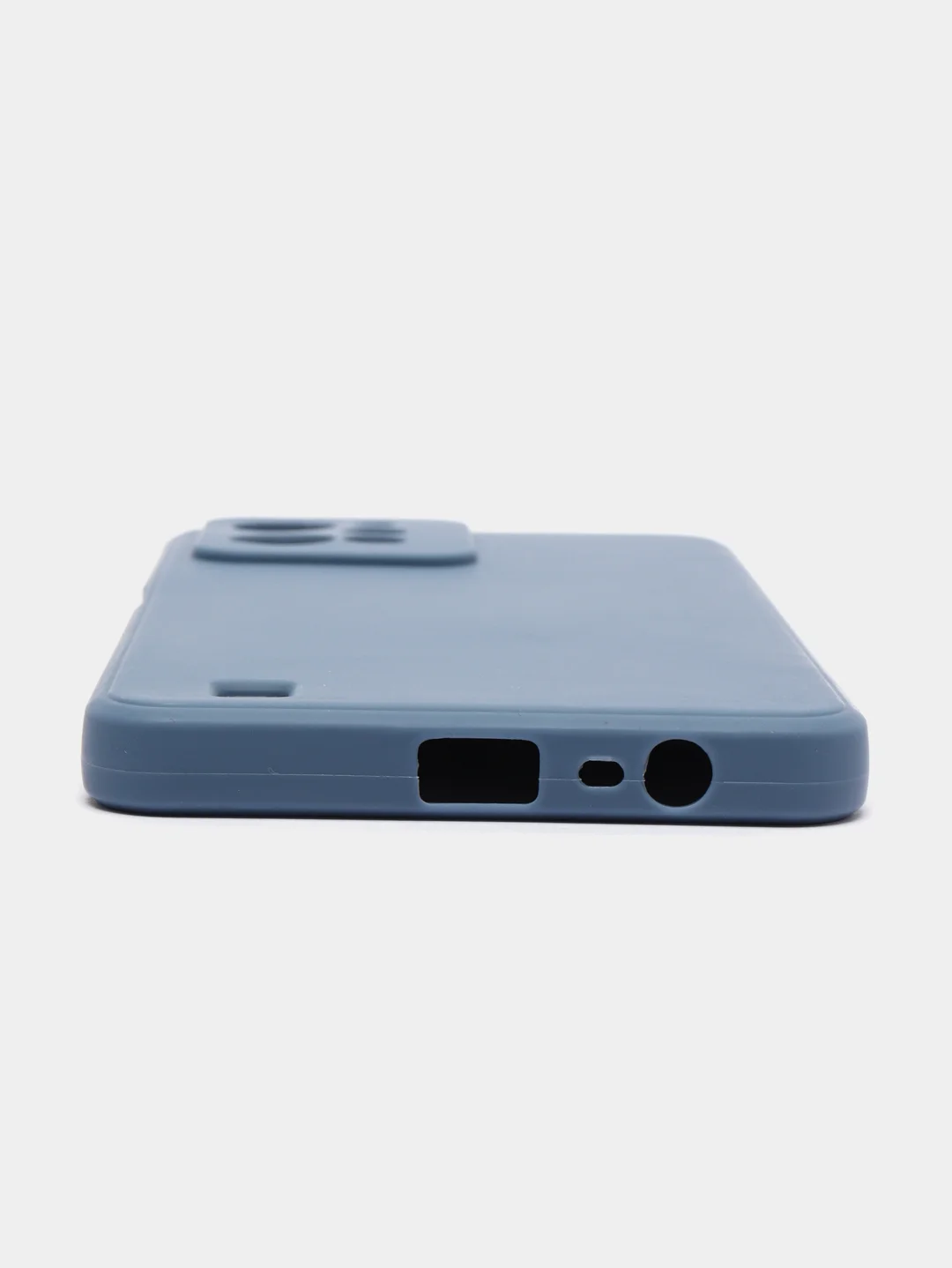 Синий меланж чехол для Realme C31 / Реалми С31 силиконовый, цветной, с мягким подкладом