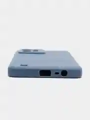 Синий меланж чехол для Realme C31 / Реалми С31 силиконовый, цветной, с мягким подкладом